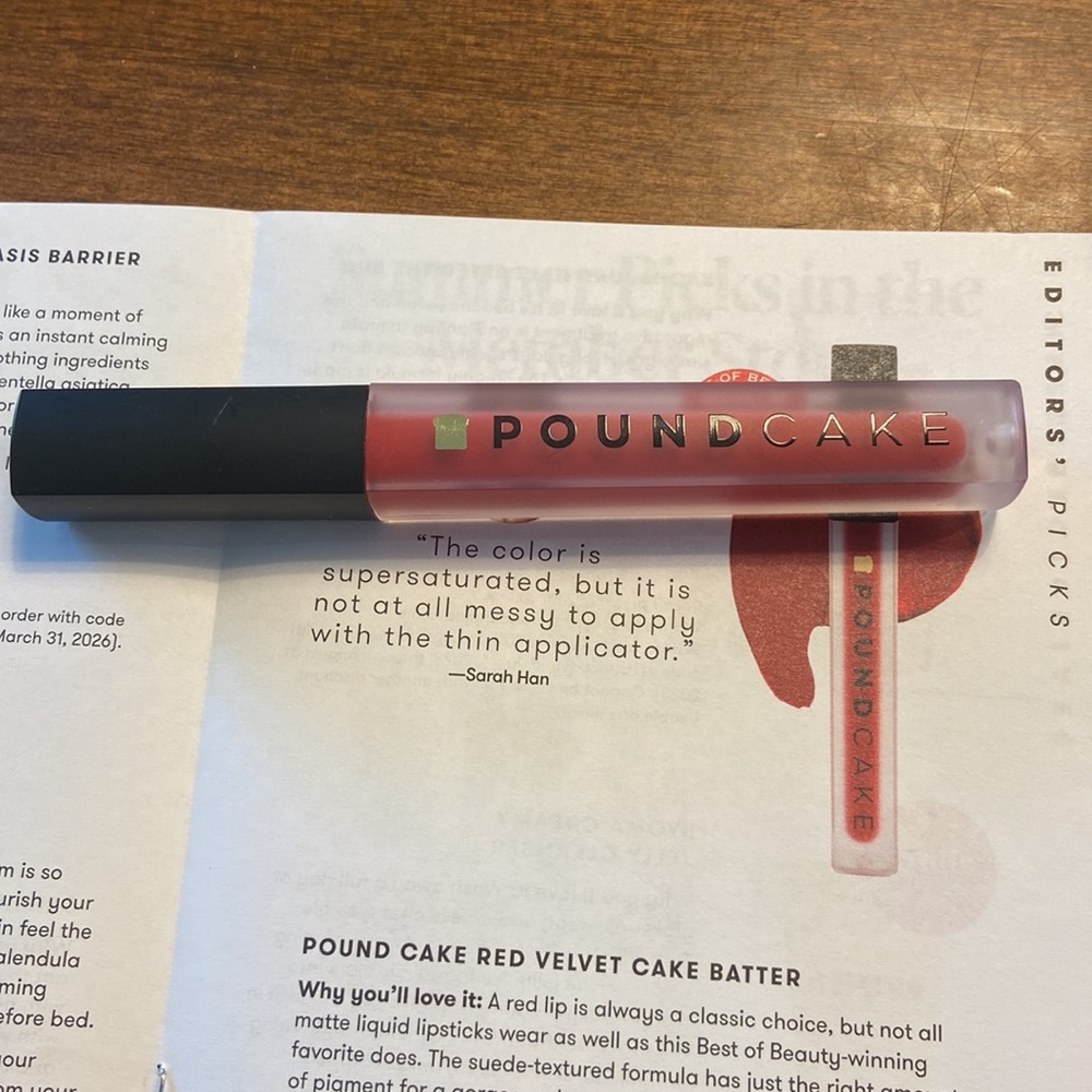 Pound cake red velvet matte liquid lipstick, 4 ml